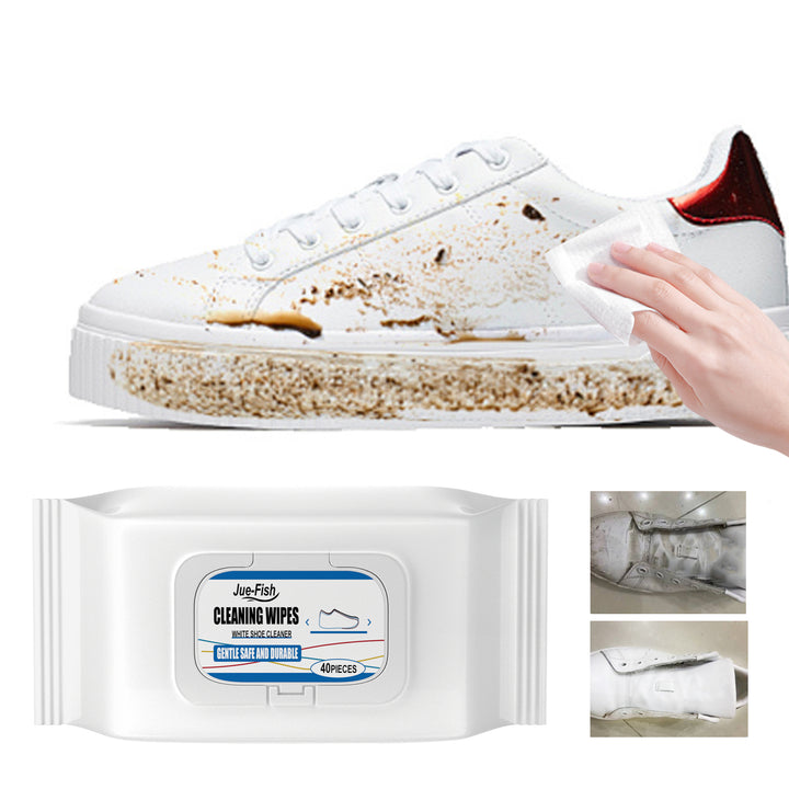 Shoe Cleaning Wipes for White Sneakers | 40 Count