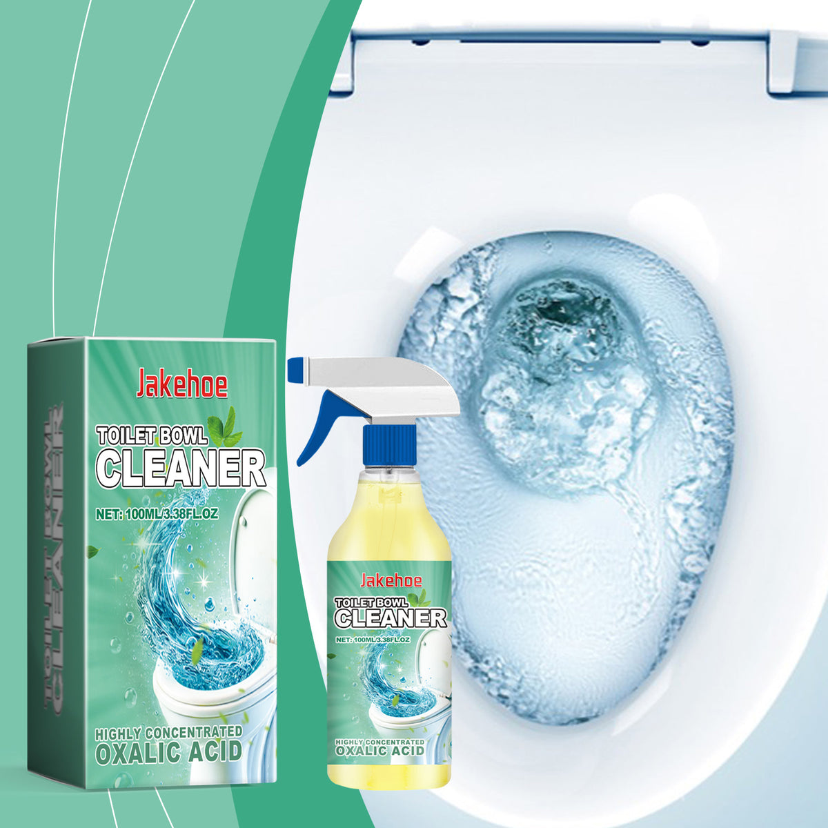 Toilet Bowl Cleaner Spray for Odor & Bathroom Grime