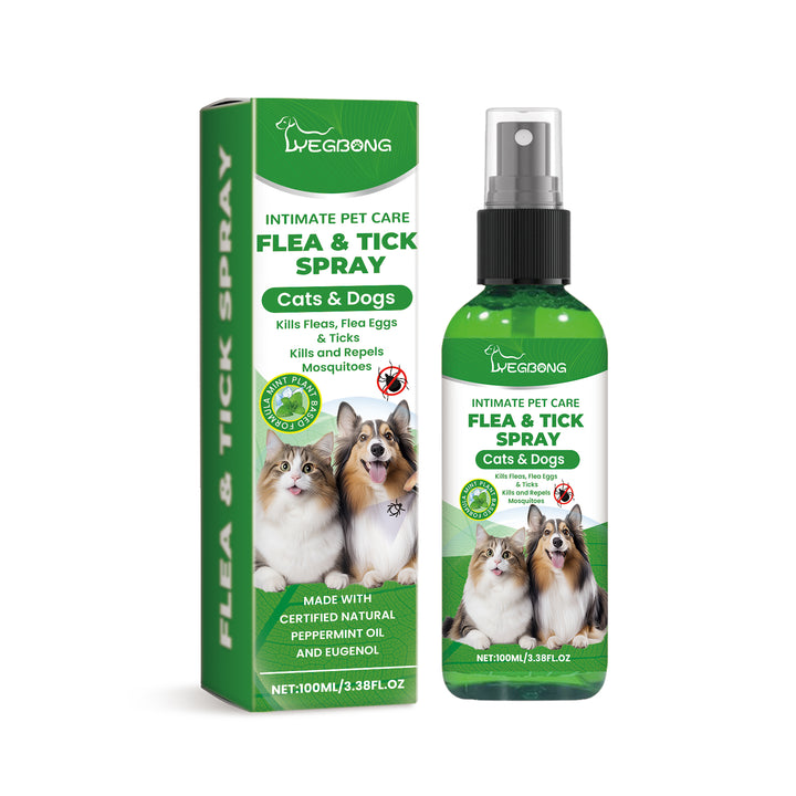 Pet Flea & Tick Spray for Dogs & Cats | 100ml Care