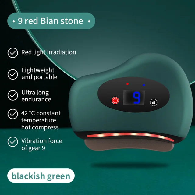 Guasha Heated Stone Face Massager — Lift & Firm Skin