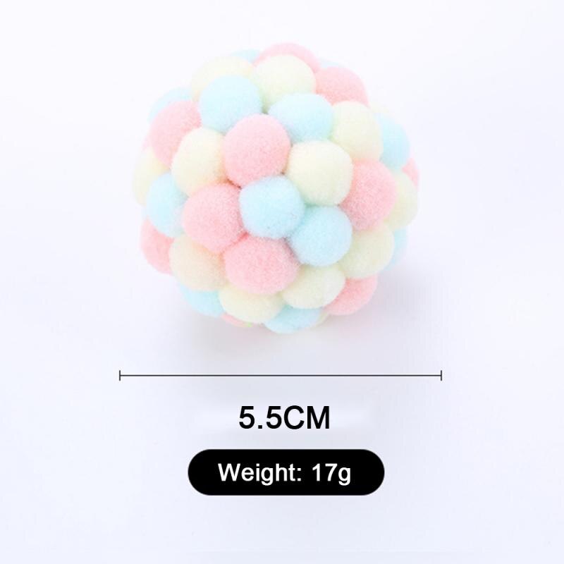 Cat Plush Ball Toy With Audible Beads for Indoor Play