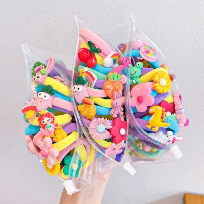 Rainbow Cartoon Hair Ties for Cheerful Everyday Styles