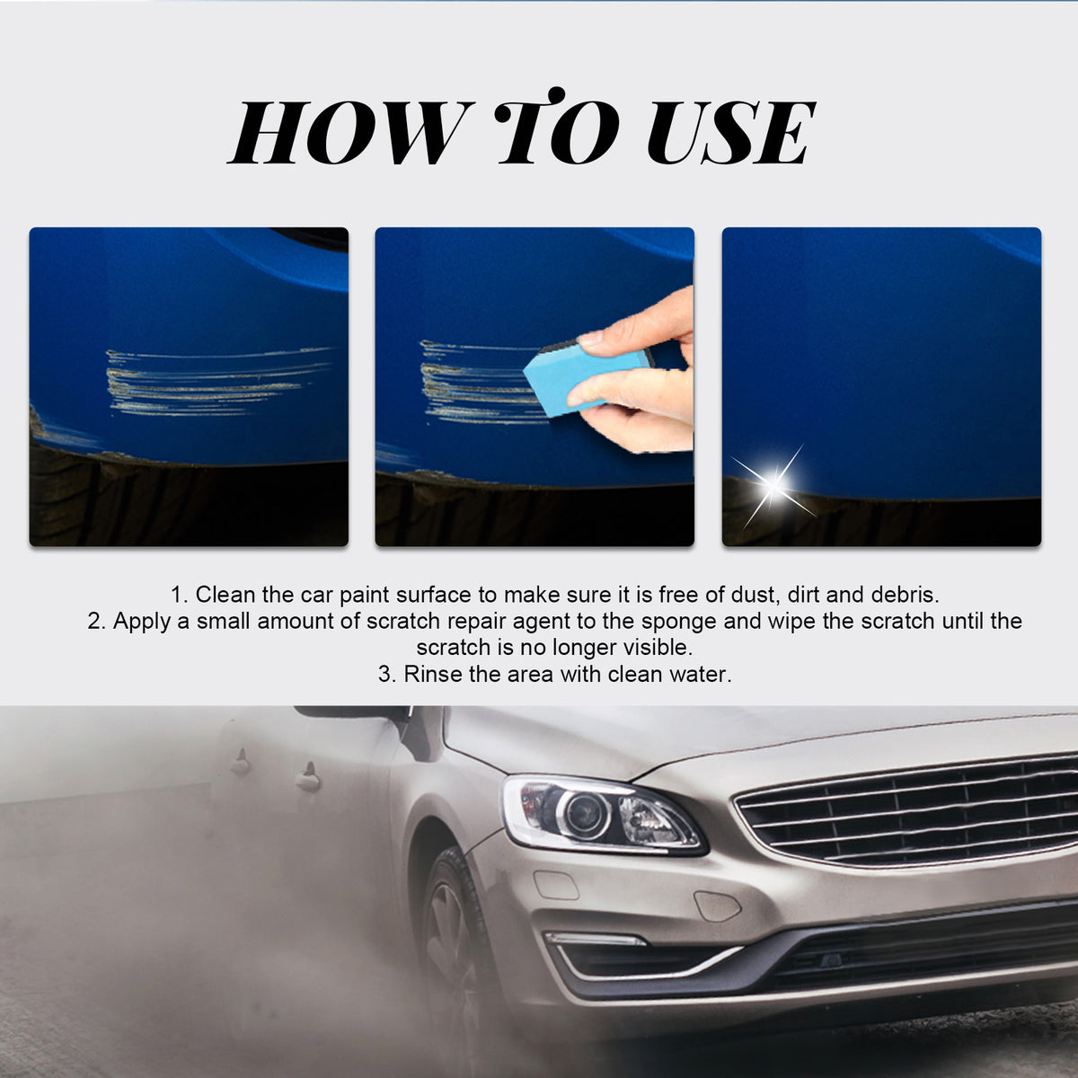Car Scratch Remover Cream for Minor DIY Paint Scuffs
