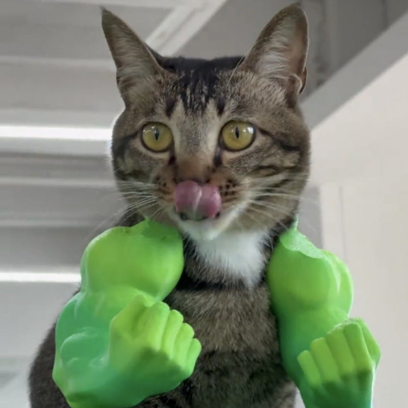 Pet Hulk Cat Costume Prop for Funny Superhero Photos