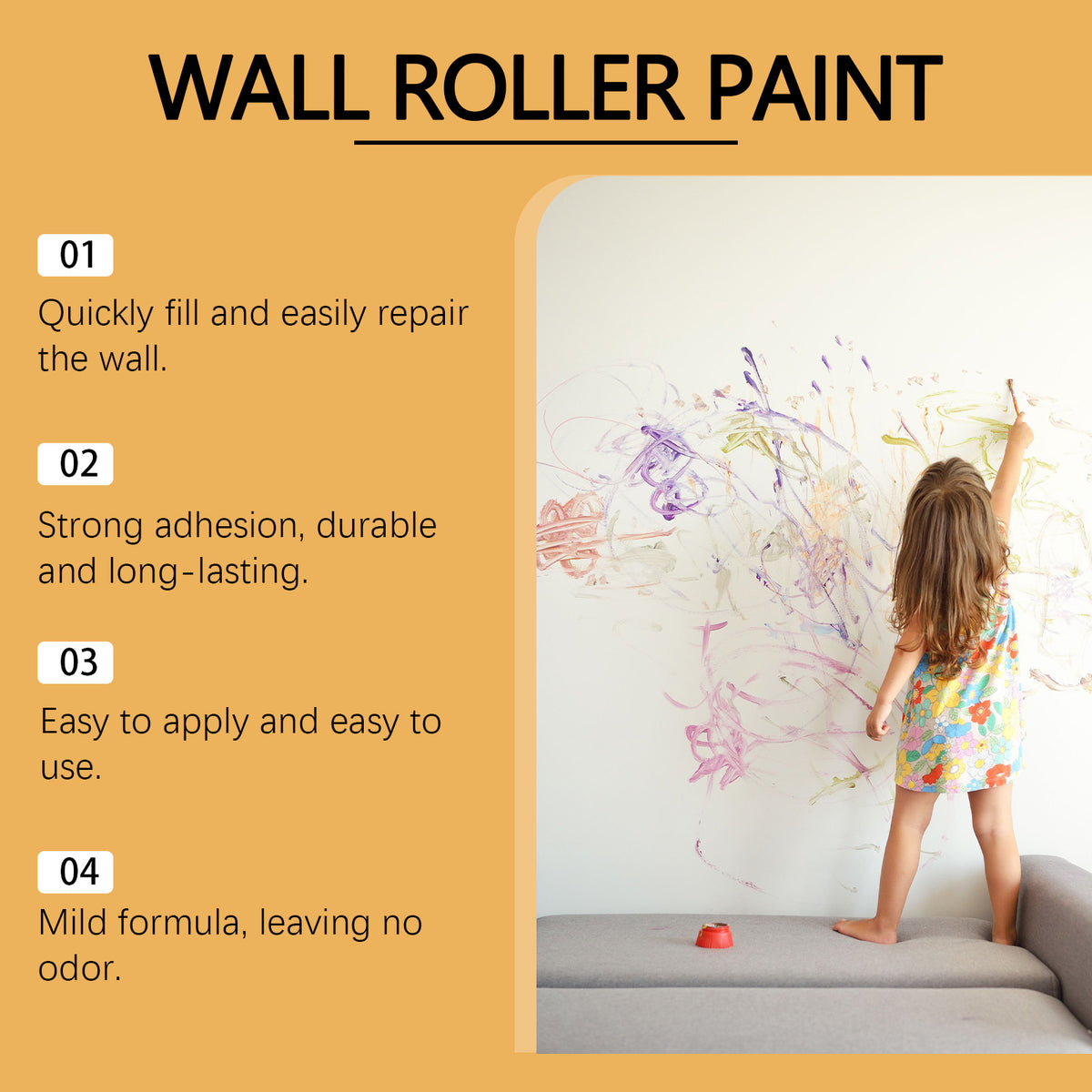 Wall Repair Roller Paste for Fast, Clean Touch-Ups