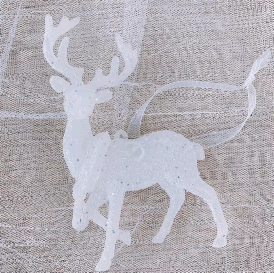Christmas Tree Ornaments for Elegant Snowy Sparkle