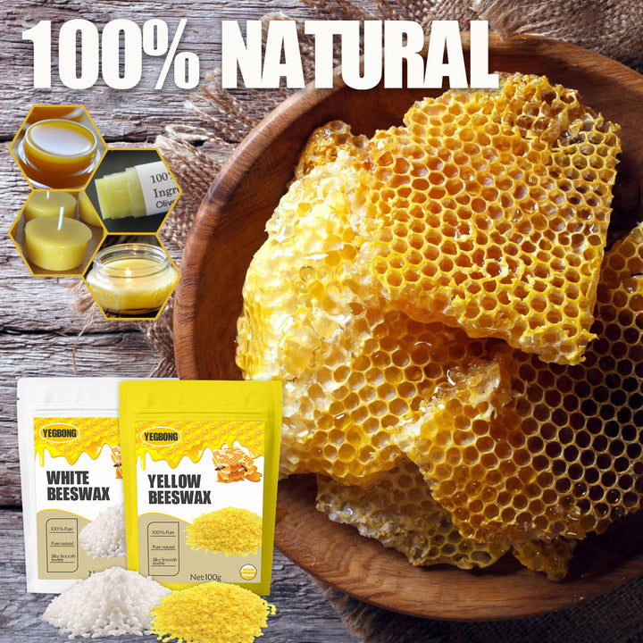 White Beeswax for DIY Skincare, Lip Balm & Candles