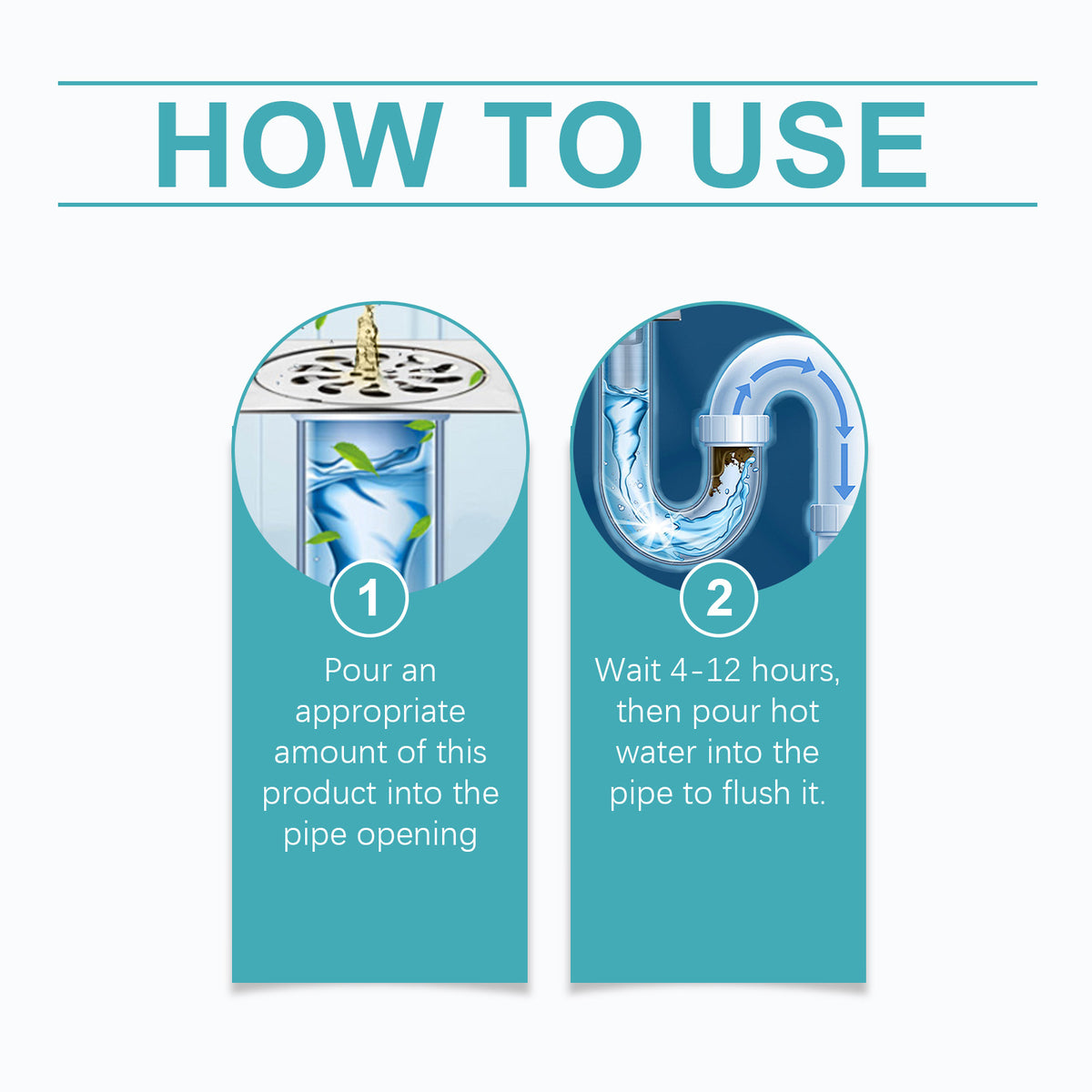 Kitchen Drain Unclogging Gel for Fresh, Clear Pipes