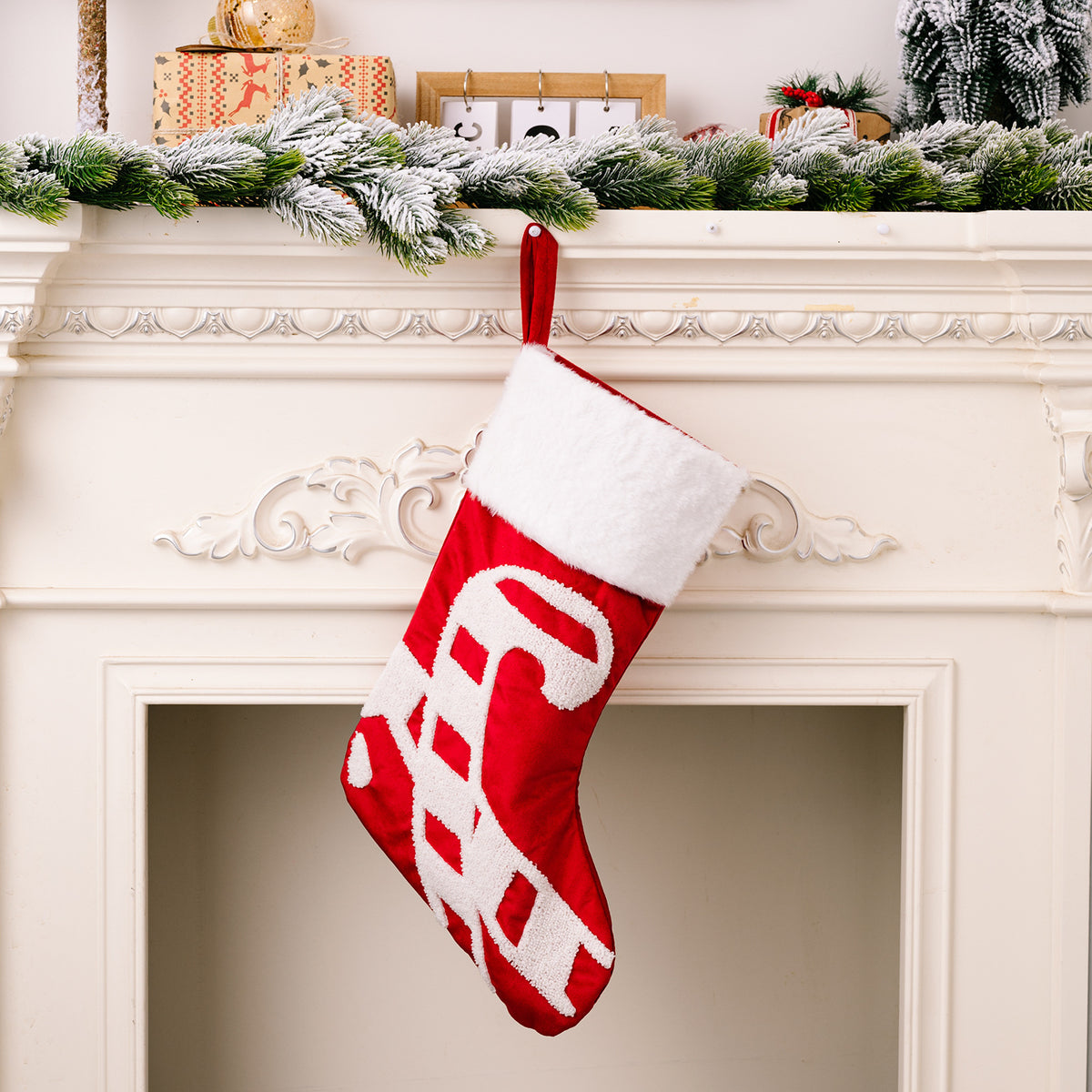 Christmas Stockings Set of 3 for Festive Mantel Decor