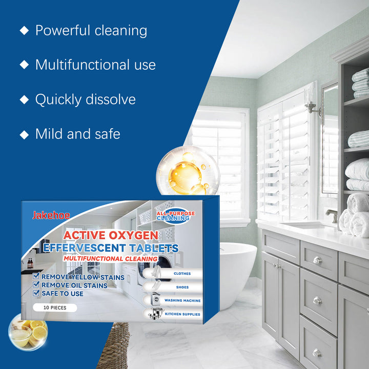 Active Oxygen Cleaning Tablets for Tough Stain Removal