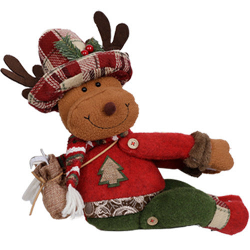 Christmas Curtain Tieback Plush Doll Festive Decor