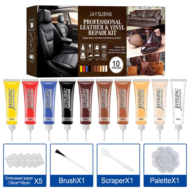 Leather Repair Kit for Color Restoration & Scuffs