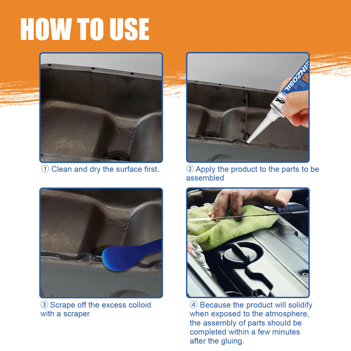 Engine Sealant for High-Temperature Oil Leak Repair