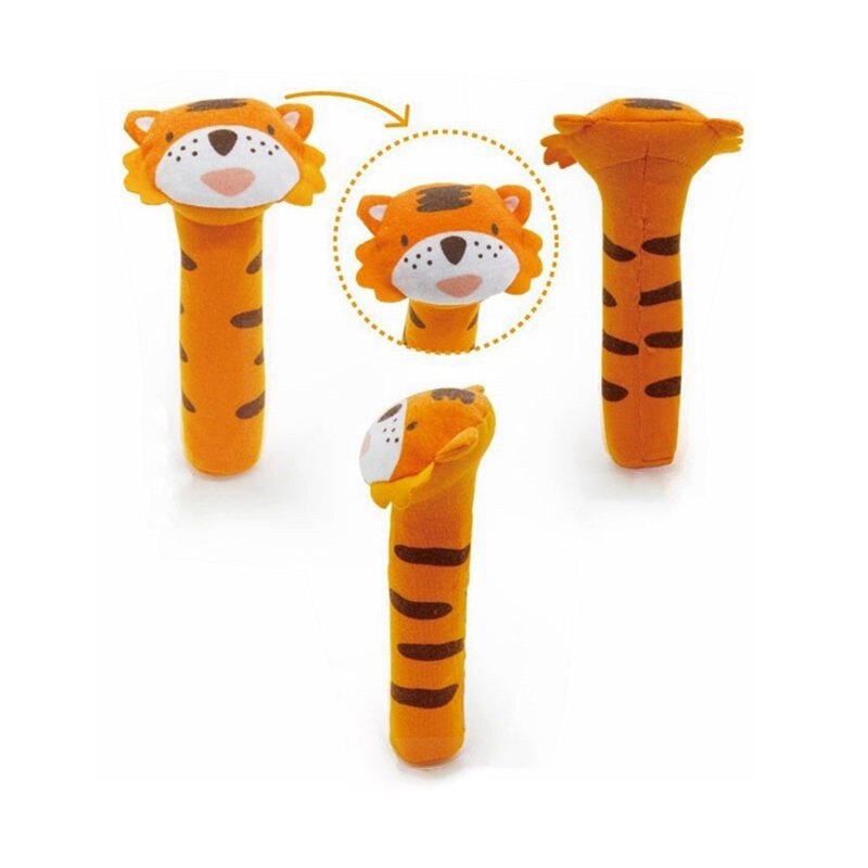 Baby Animal Rattle Toy for Easy-Grip Sensory Play