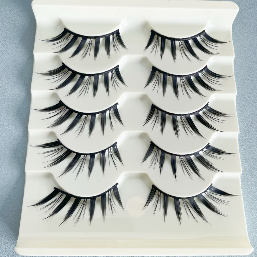 False Eyelashes for Bold, Bushy Cartoon-Style Eyes