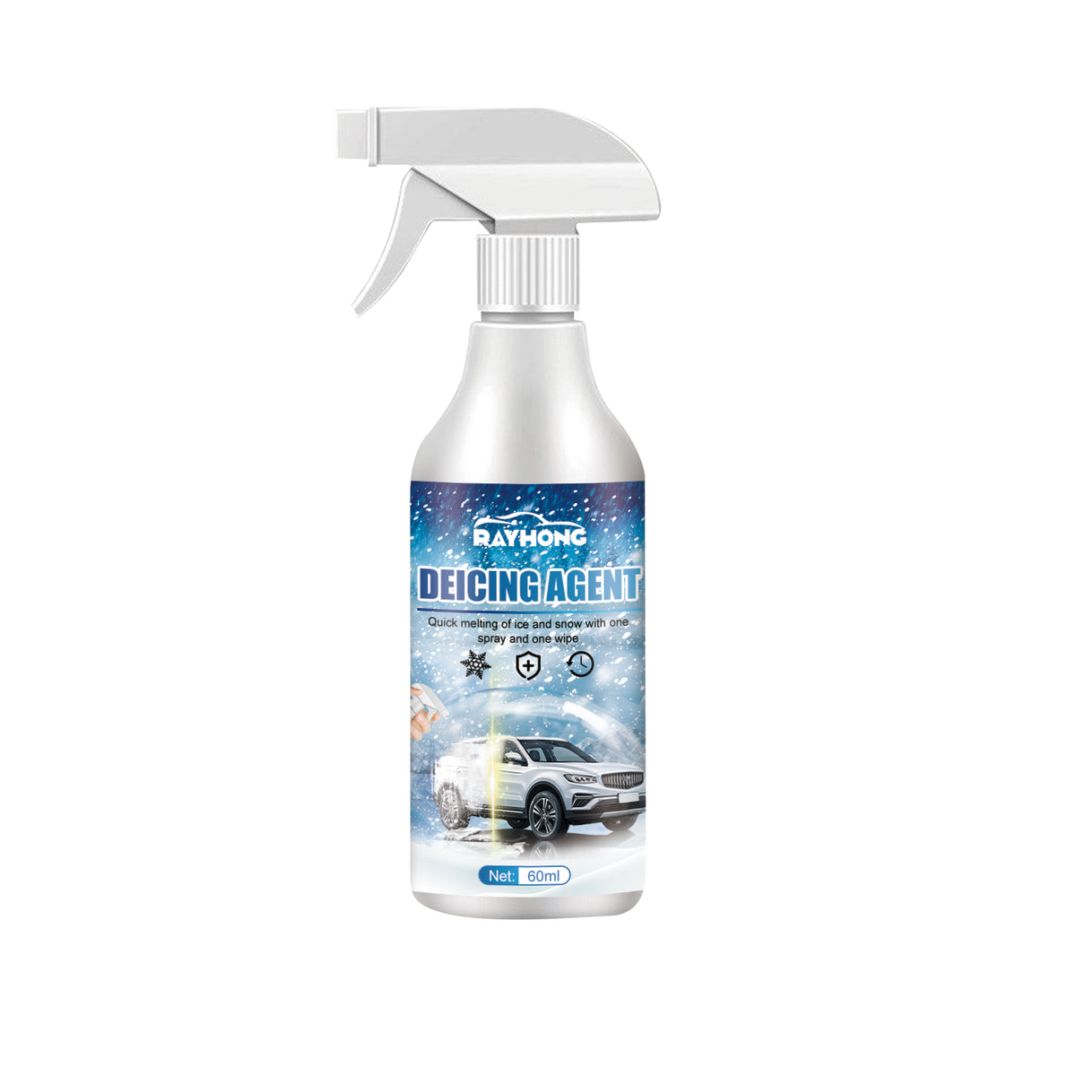 Rayhong Snow Remover Spray – Melts Car Ice Fast