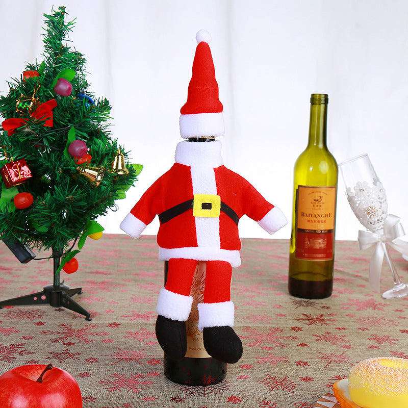 Christmas Wine Bottle Covers for Festive Gift Giving