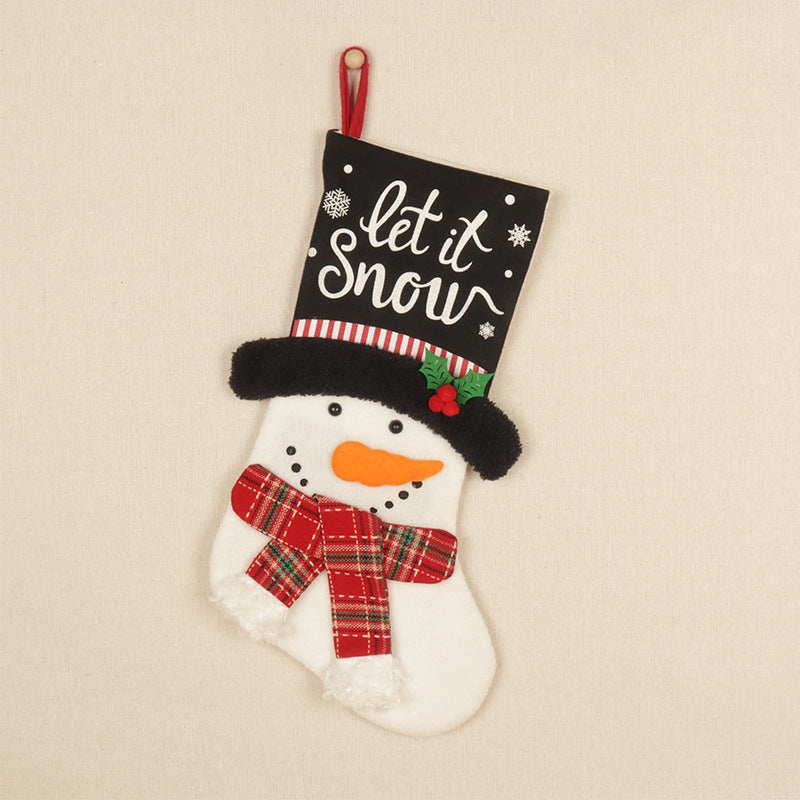 Christmas Stocking Gift Bags, 3-Piece Character Set
