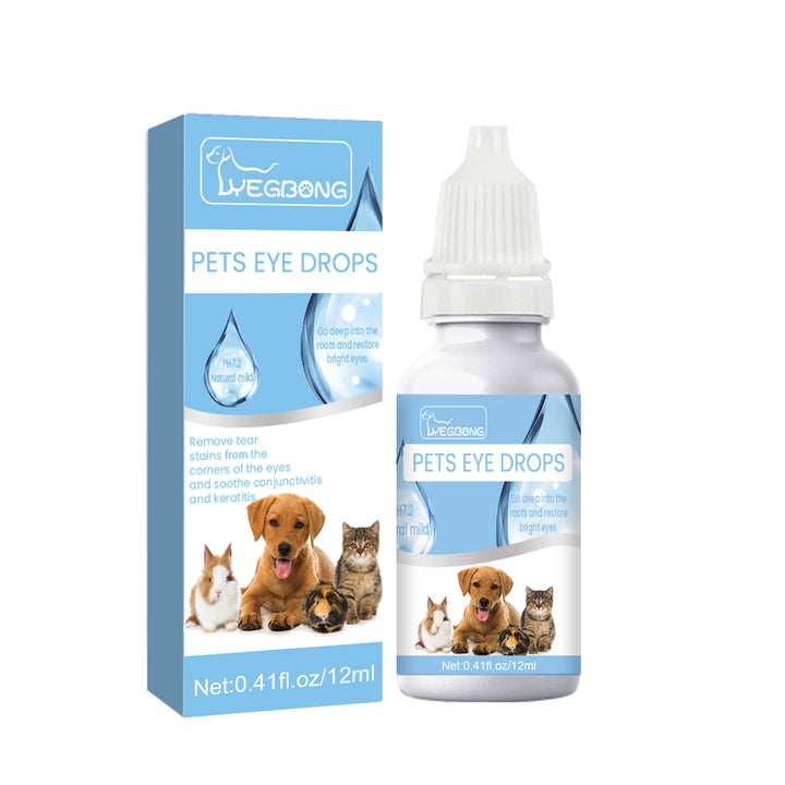Pet Eye Drops for Cats & Dogs, Tear Stain Cleaning