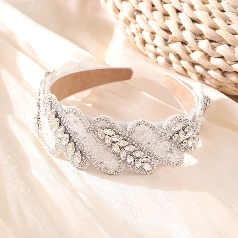 Jeweled Hair Hoop for Instant Glamorous Occasion Style