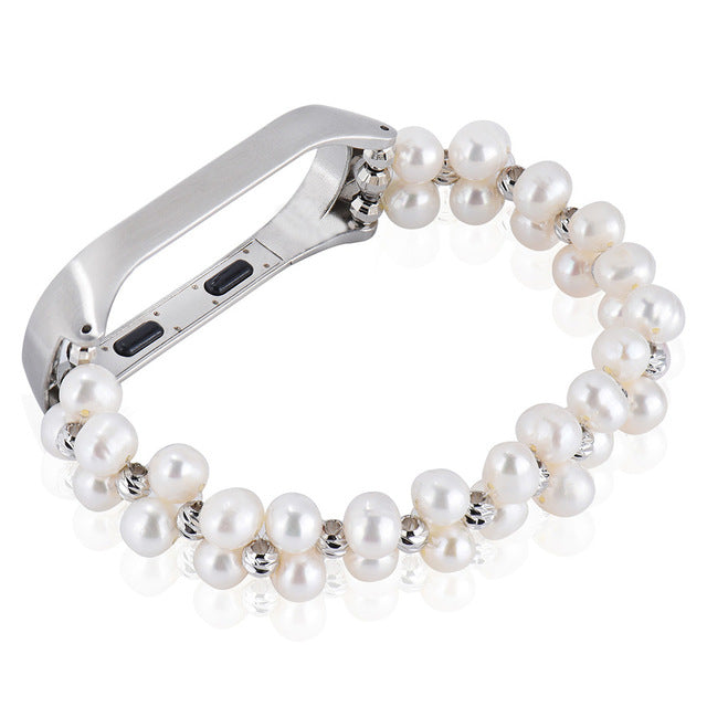 Pearl Wristband Strap for Mi Band 3 & 4 Jewelry Style