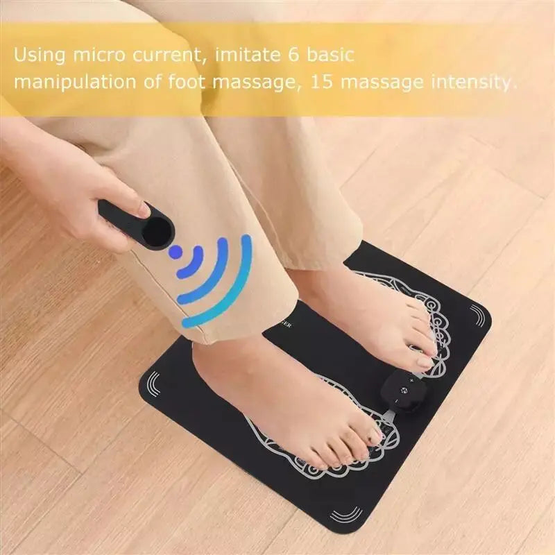 EMS Electric Foot Massager Mat Pulse Muscle Relax Health Car