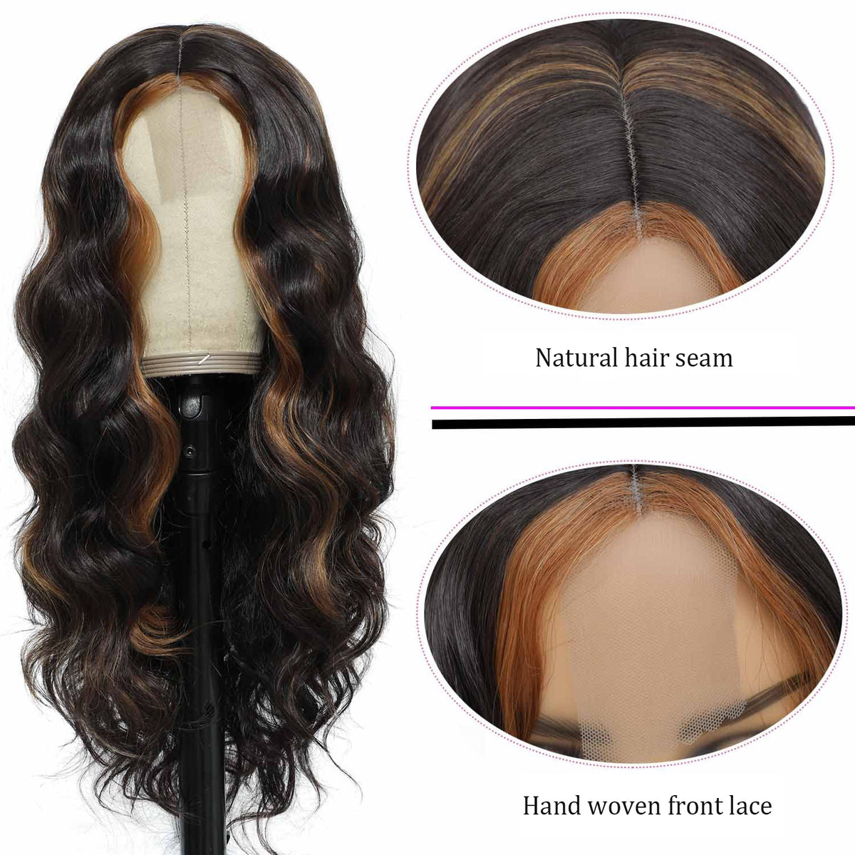 Long Wavy Lace Front Wig for Natural-Looking Glam