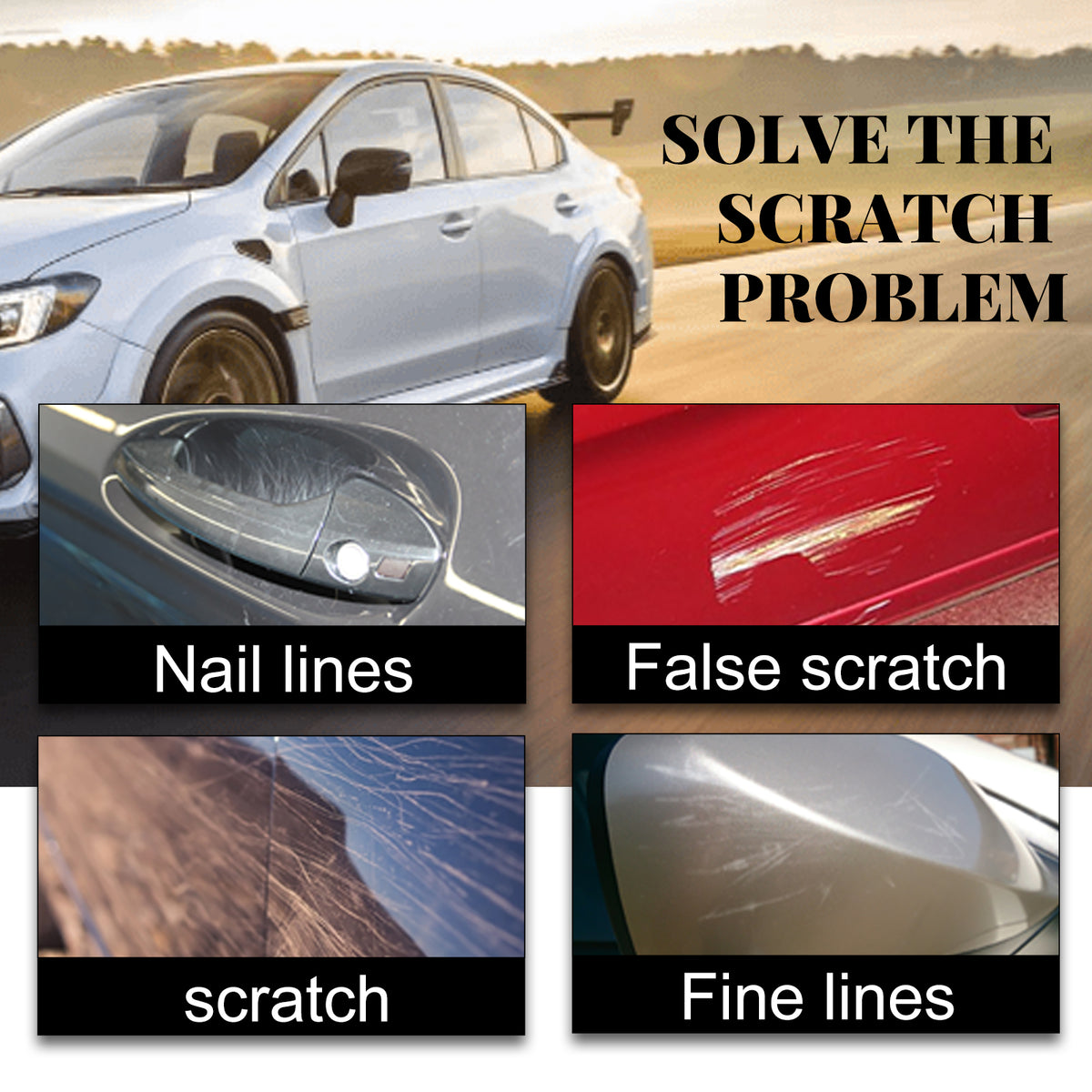 Car Scratch Remover for Light Paint Scuffs and Marks