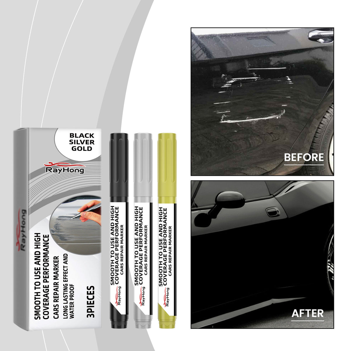 Car Scratch Repair Pen Set for Quick Paint Touch-Ups