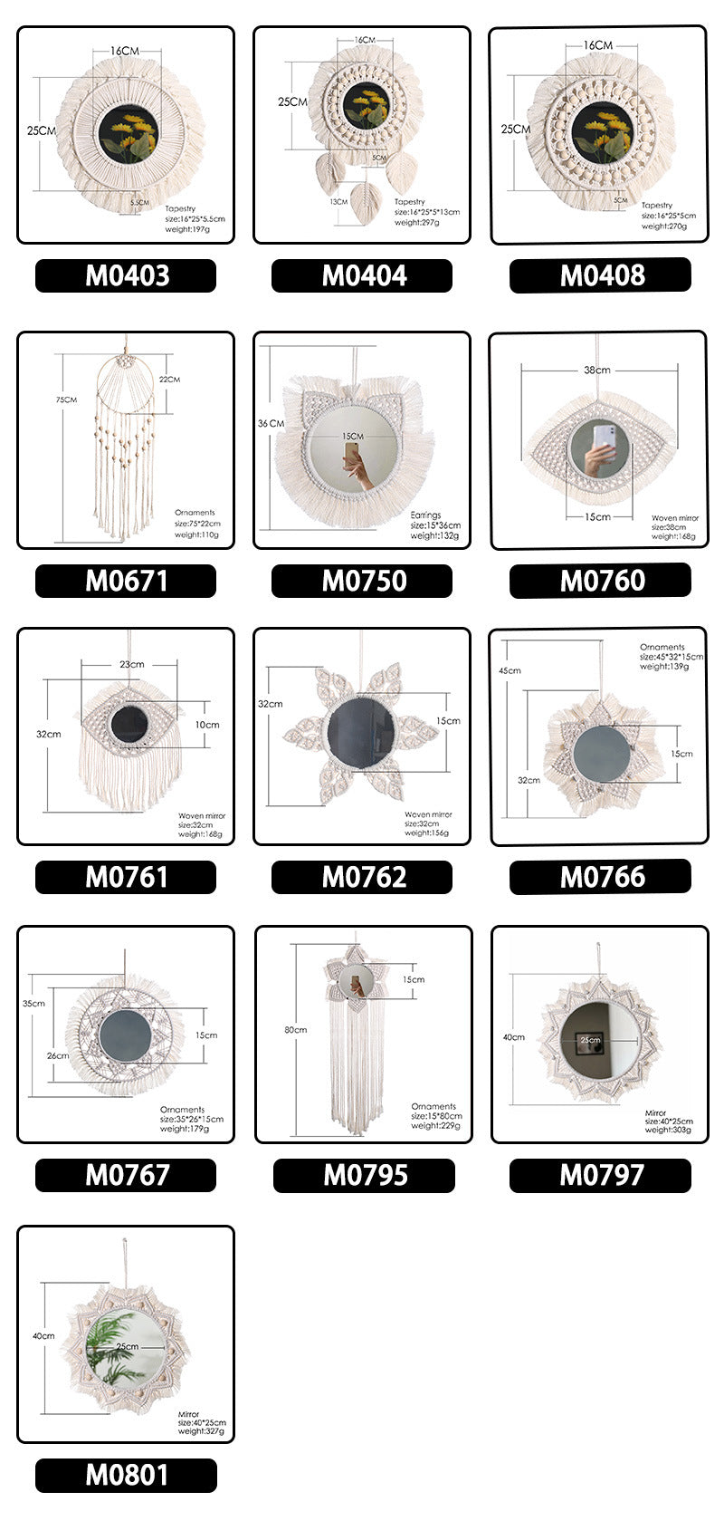 Bohemian Macramé Mirror for Warm, Textured Wall Decor