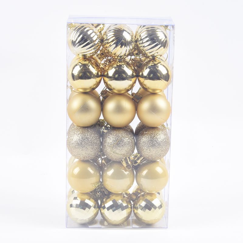 4 cm Christmas Baubles – 36-Piece Tree Decoration