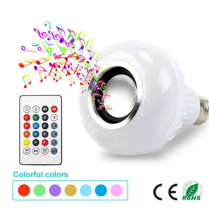 Smart E27 RGB Bulb with Bluetooth Speaker and Remote