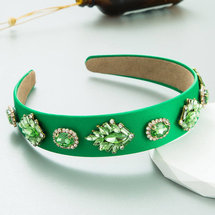 Baroque Rhinestone Headband — Retro Glam Hair Accessory