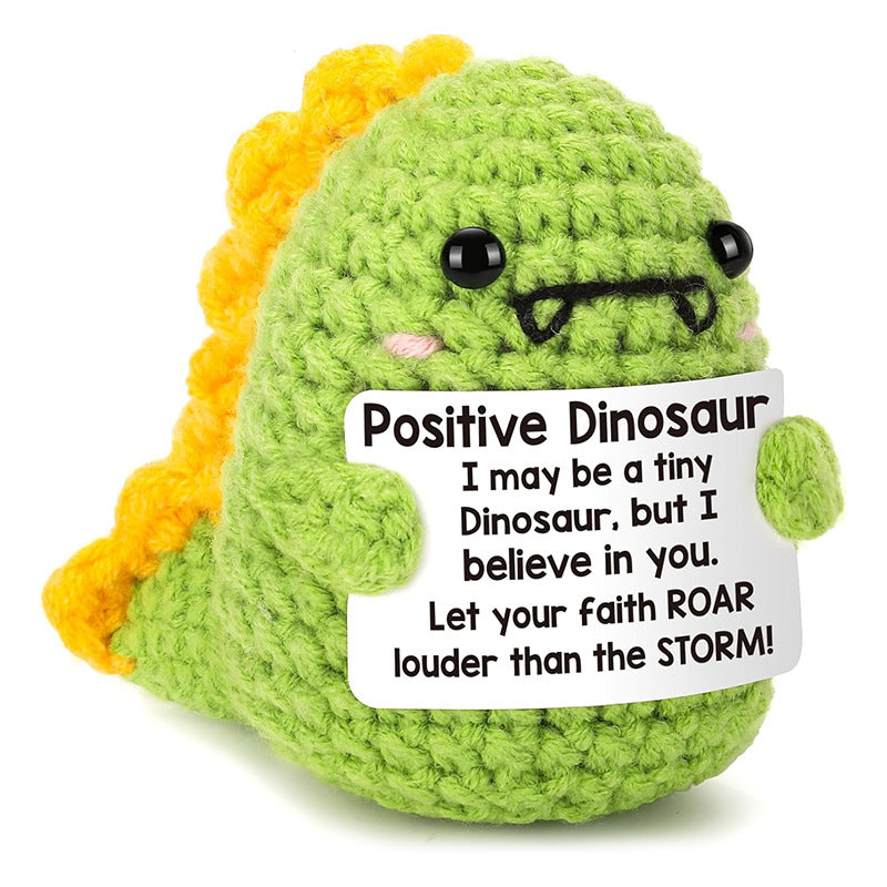 Handmade Knitted Gift Doll With Heartfelt Message