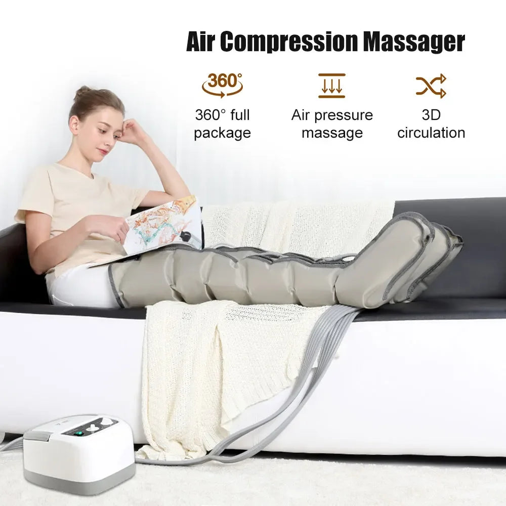 Air Compression Leg Massager for Tired Legs at Home