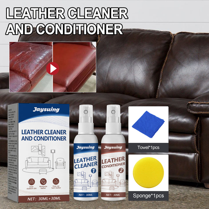 Leather Cleaner & Conditioner Kit — 2-Step Restore
