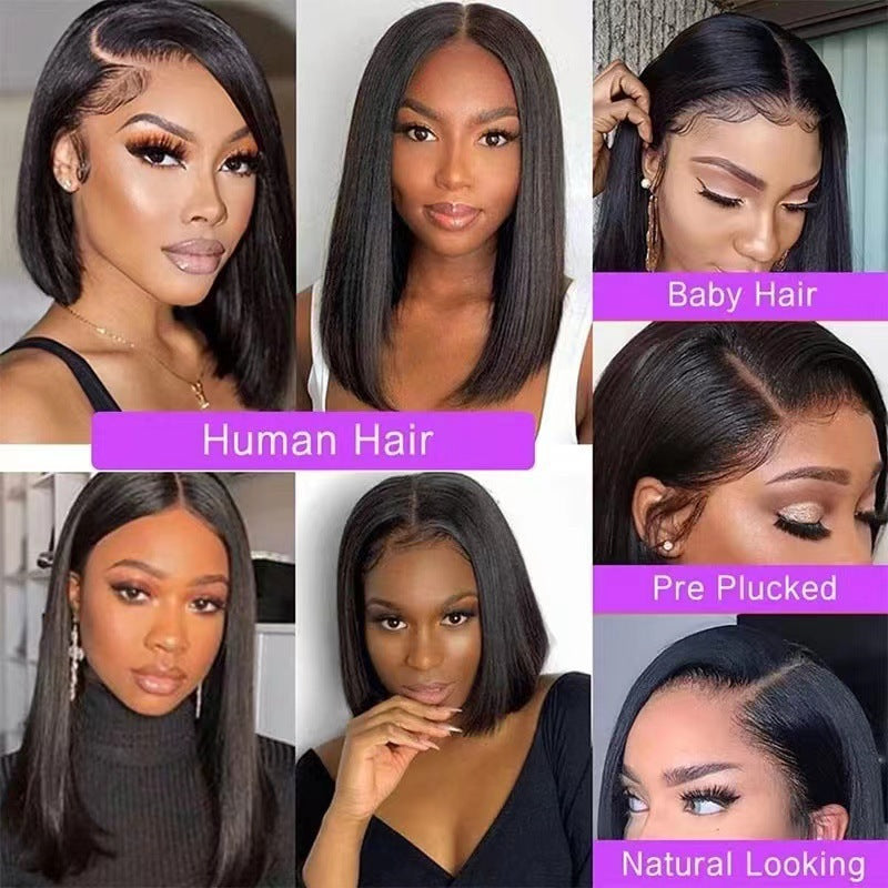 Lace-Front Bob Wig With Natural-Looking Pre-Plucked Hairline