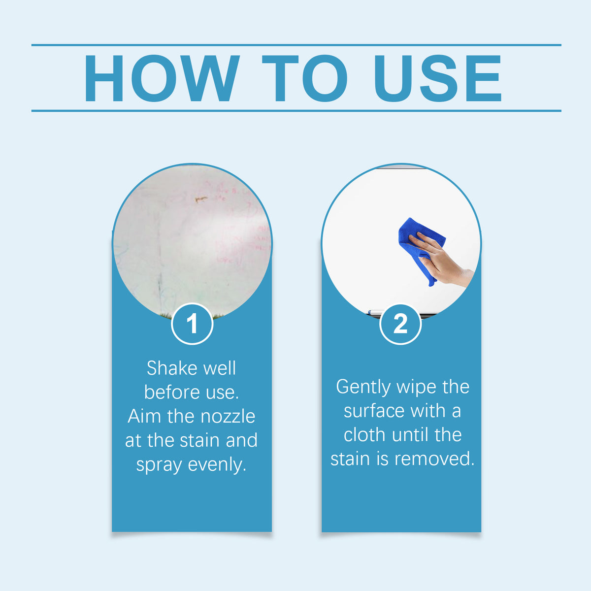 Whiteboard Cleaner for Fast, Trace-Free Ink Removal