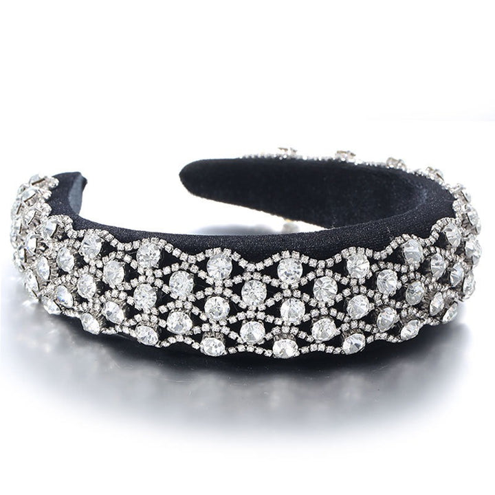 Rhinestone Headband – Wide-Edge Glamour For Any Outfit
