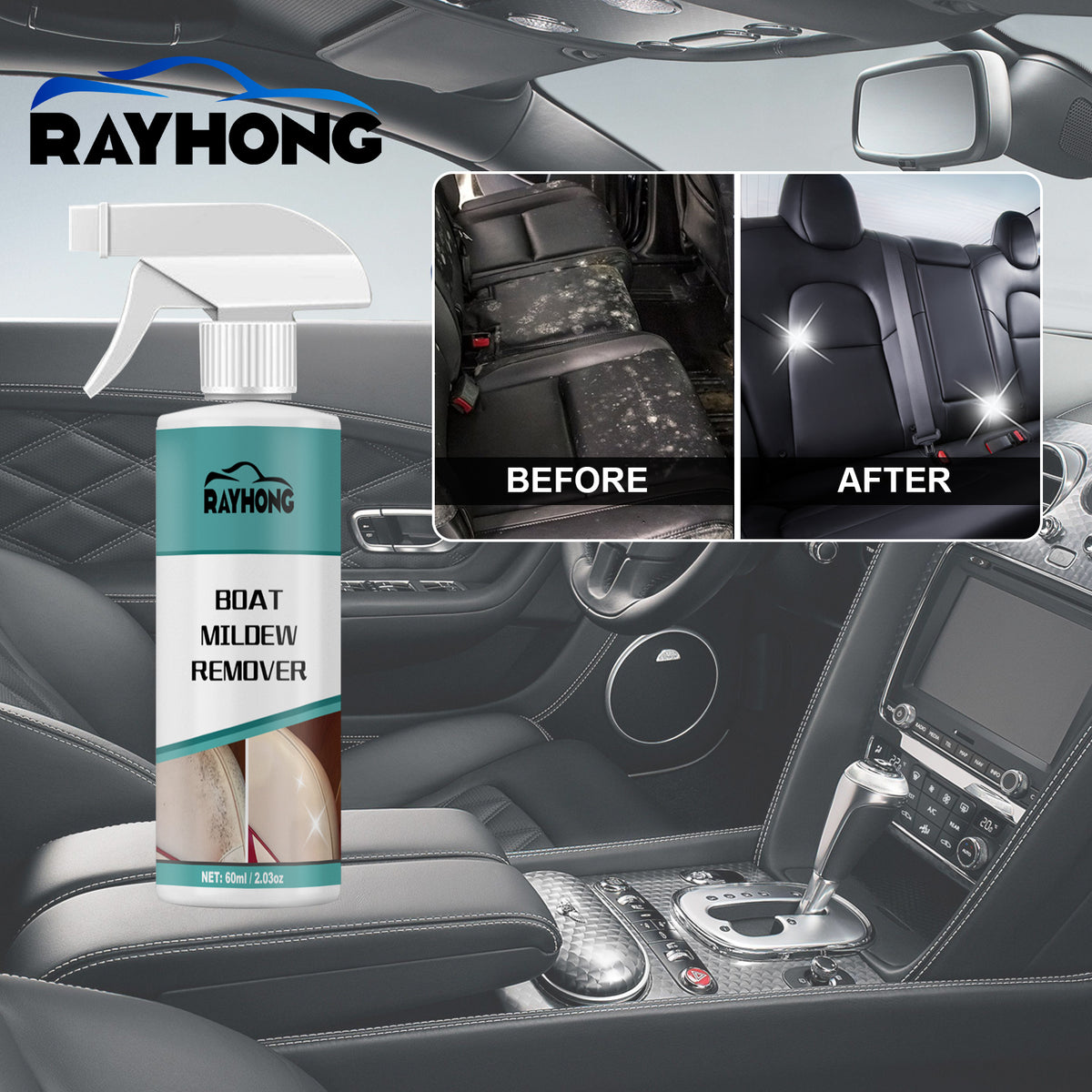 Boat Mildew Remover for Fabric & Leather Interiors