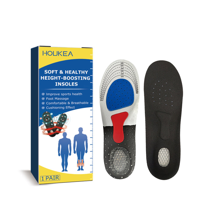 Height-Boosting Insoles With Cushioned Arch Support