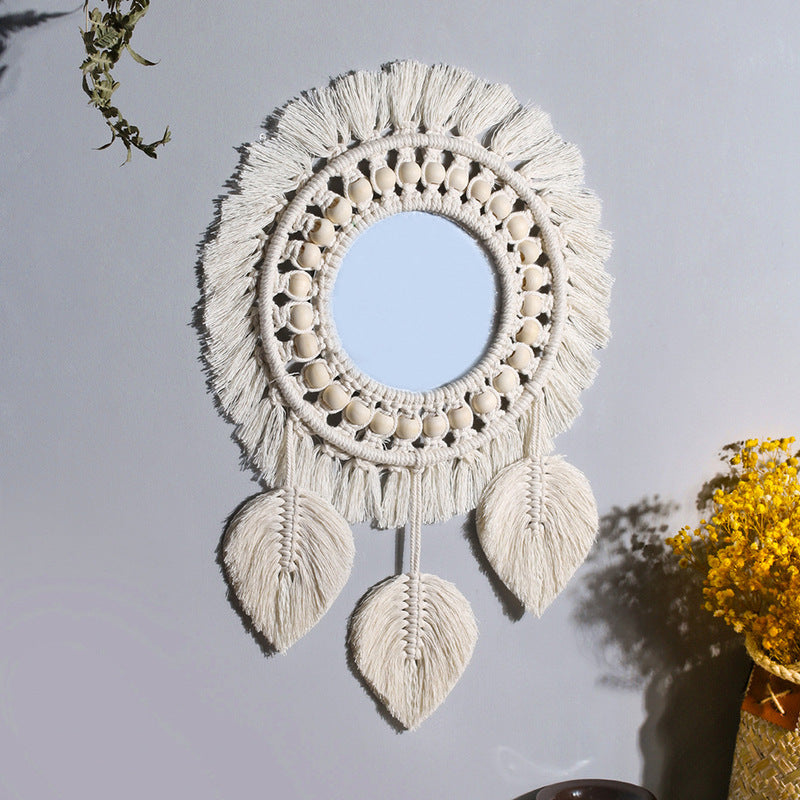Bohemian Macramé Mirror for Warm, Textured Wall Decor