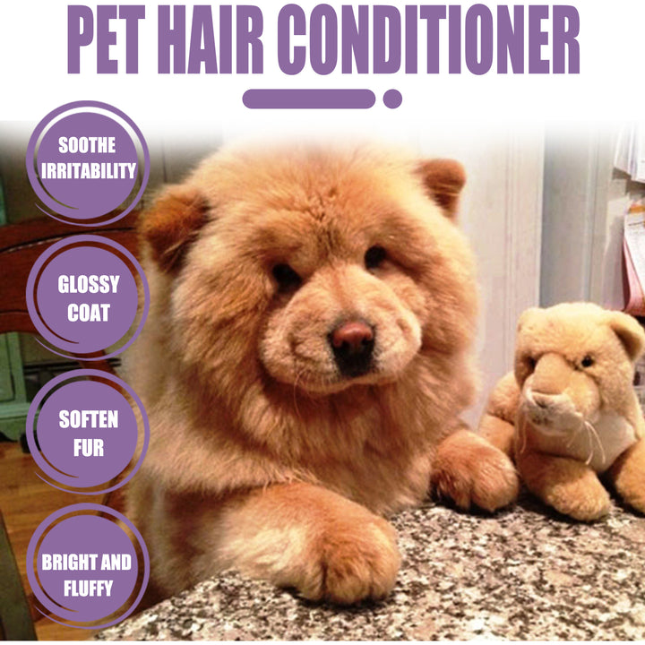 Pet Hair Conditioner for Soft, Glossy, Tangle-Free Fur