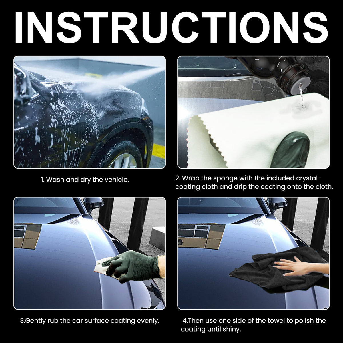 Graphene Ceramic Coating for High-Gloss Car Paint Care
