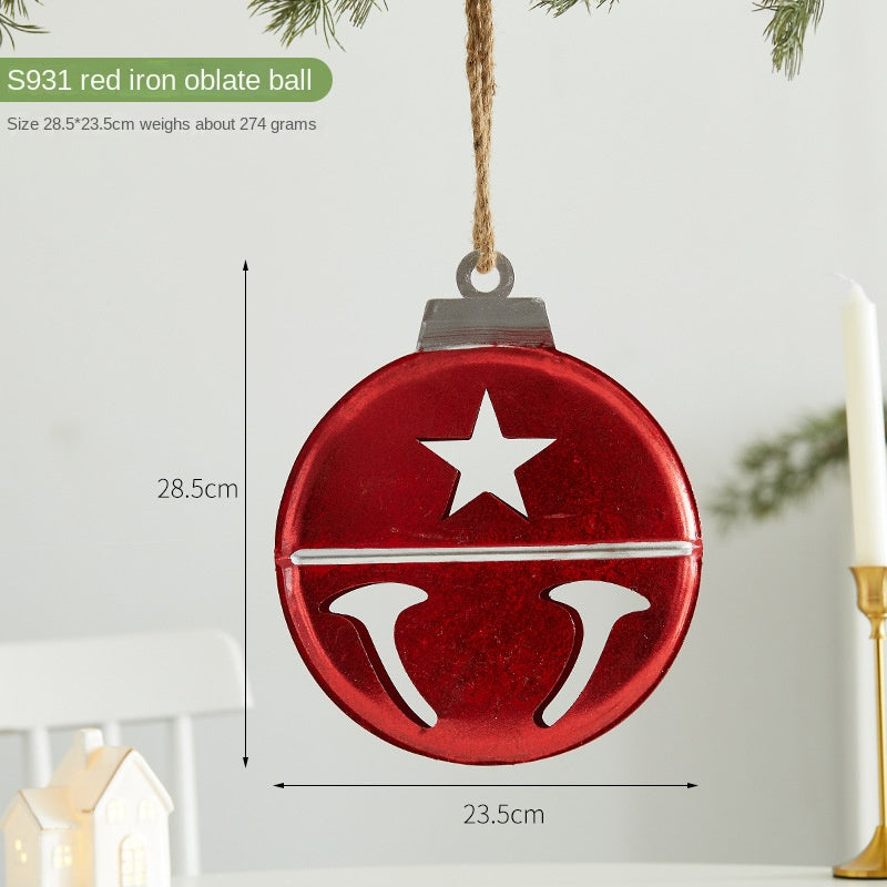Christmas Metal Hanging Ornaments for Festive Charm
