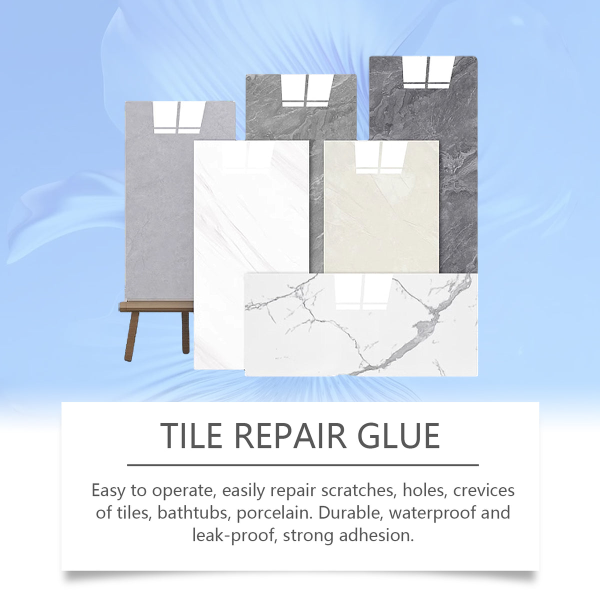 Tile Repair Glue for Waterproof Crack and Gap Sealing
