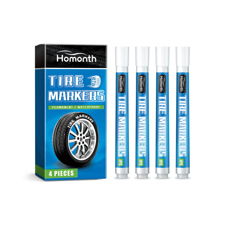 Tire Paint Pens for Bold, Waterproof White Lettering