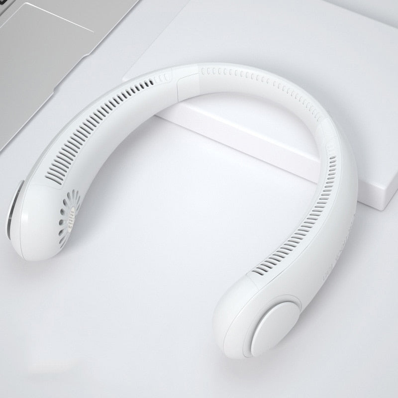 Bladeless Wearable Neck Fan, Hands-Free Summer Cooling