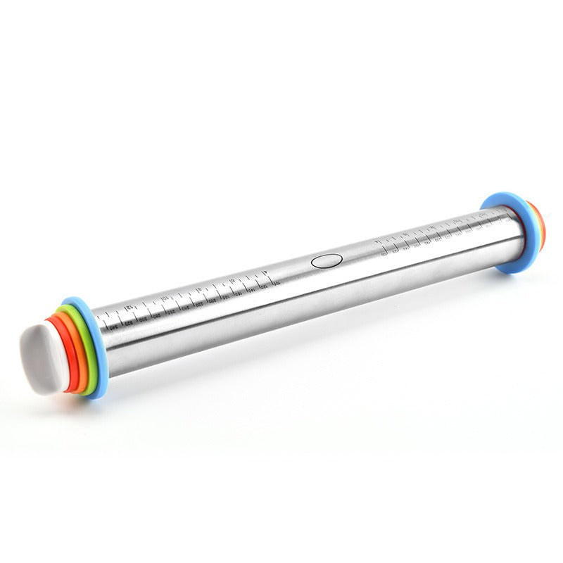 17-Inch Stainless Steel Rolling Pin for Even Dough