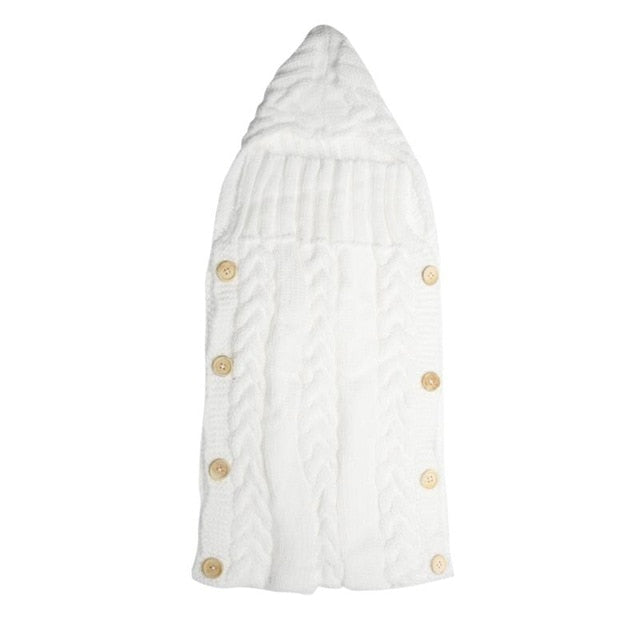 Baby Swaddle Wrap, Warm Hooded Cocoon for Newborns